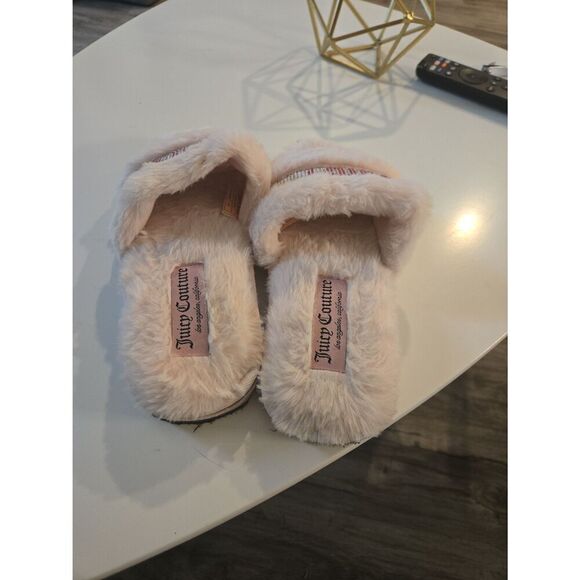 Juicy Couture PINK slippers size small womens - Picture 3 of 5